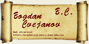 Bogdan Cvejanov vizit kartica
